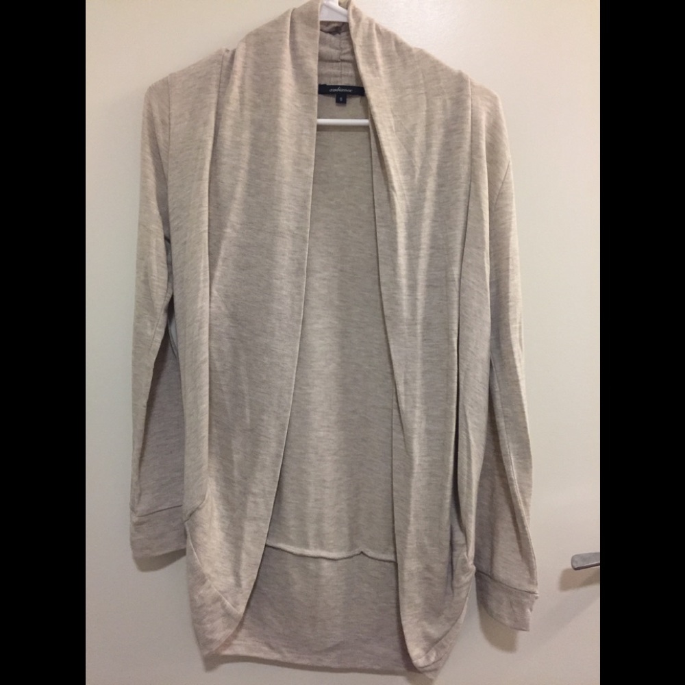 Long sleeve cream/tan cardigan